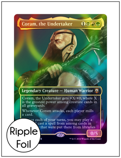 1x Coram, the Undertaker, Ripple Foil, Modern Horizons 3 Commander, MTG NM - Image 1