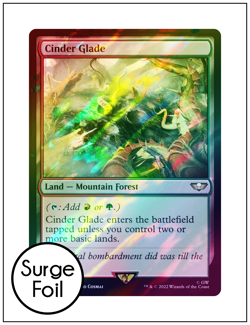 1x Cinder Glade, Surge Foil, Warhammer 40k, Magic MTG NM - Image 1
