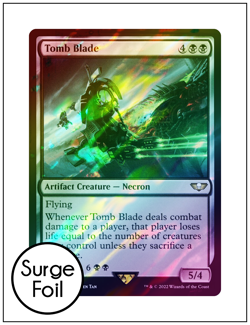 1x Tomb Blade, Surge Foil, Warhammer 40k, Magic MTG NM - Image 1