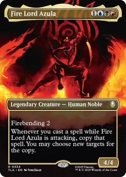 Fire Lord Azula (0334) (Borderless) Avatar: The Last Airbender Foil for sale online - Image 3