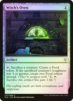 Throne of Eldraine MTG Foil Witch's Oven Magic - Image 1