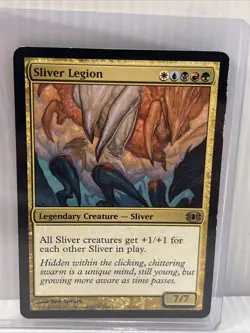 MTG Sliver Legion - Future Sight - LP - Magic The Gathering Mythic Rare-MP To HP - Image 1