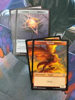 Dragon / Treasure Token x 4 | 7% Off 2+ | MH3 | NM | MTG - Image 1