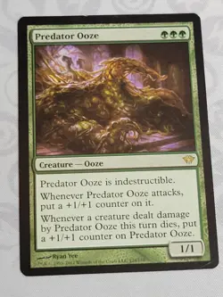 C4318 MAGIC MTG DARK ASCENSION PREDATOR OOZE #124 LP RARE - Image 1
