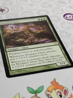 C4318 MAGIC MTG DARK ASCENSION PREDATOR OOZE #124 LP RARE - Image 2