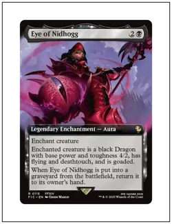 1x Eye of Nidhogg, Extended Art, Final Fantasy, Magic MTG NM - Image 1