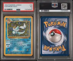 Vaporeon - Holo - 12/64 Jungle - Pokemon TCG - PSA 5 - 1999 - Image 3