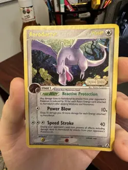 Pokemon TCG Aerodactyl Holo Rare Card 1/92 EX Legend Maker - Image 1