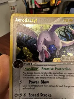 Pokemon TCG Aerodactyl Holo Rare Card 1/92 EX Legend Maker - Image 2