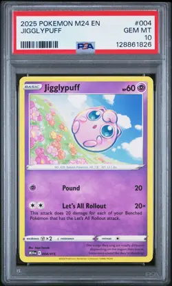 2025 POKEMON M24 EN-MCDONALD'S COLL #004 JIGGLYPUFF PSA 10 - Image 1