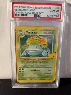 2021 Pokemon Celebrations Venusaur PSA 10 - Image 1