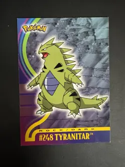 2001 Topps Pokemon Johto League Champions Non Foil #248 Tyranitar - Image 1