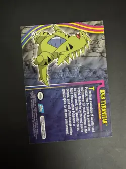 2001 Topps Pokemon Johto League Champions Non Foil #248 Tyranitar - Image 2