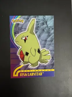 2001 Topps Pokemon TV Animation Edition Johto Series 1 Larvitar #246 1st Print - Image 1