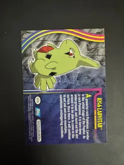 2001 Topps Pokemon TV Animation Edition Johto Series 1 Larvitar #246 1st Print - Image 2