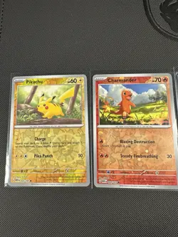 COSTCO Pokemon 151 Cosmos Promo Set Pikachu Squirtle Charmander Bulbasaur - Image 2
