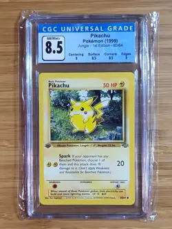 Pikachu 60/64 Jungle 1st edition CGC 8.5 Red Cheeks Pokemon - Image 1