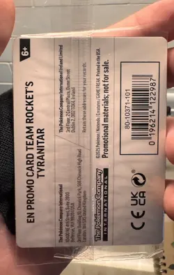 Pokemon Center STAMPED SEALED Promo lot - Rocket’s Tyranitar, Noctowl, Tornadus - Image 2
