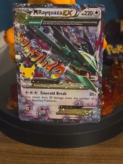 Pokemon TCG M Rayquaza EX Celebrations Classic Collection Holo Ultra Card 76/108 - Image 1