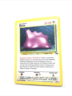 DITTO - 3/62 - Fossil - Holo - Pokemon Card - EXC - Image 1