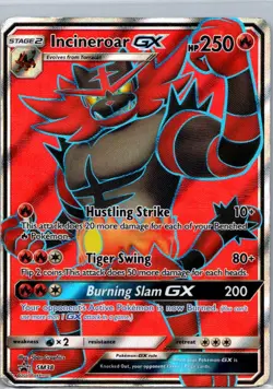 Pokemon TCG Incineroar-GX SM38 SM Black Star Promos Holo MP - Image 1