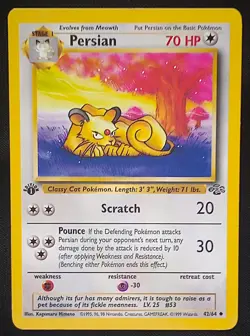 Pokemon TCG Persian #42 1st Edition Jungle - NM/Lightly Played - Image 1