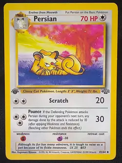 Pokemon TCG Persian #42 1st Edition Jungle - NM/Lightly Played - Image 2