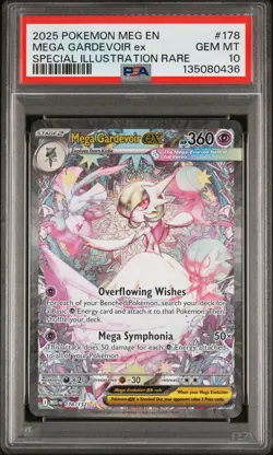 2025 POKEMON MEG EN-MEGA EVOLUTION #178 MEGA GARDEVOIR EX PSA 10 - Image 1