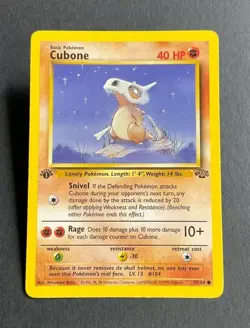 Cubone Jungle Set 1st EDITION 50/64 Common Pokemon 1999 NEVER PLAYED - Image 1