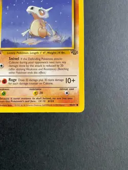 Cubone Jungle Set 1st EDITION 50/64 Common Pokemon 1999 NEVER PLAYED - Image 3