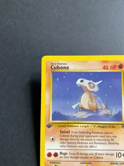 Cubone Jungle Set 1st EDITION 50/64 Common Pokemon 1999 NEVER PLAYED - Image 5