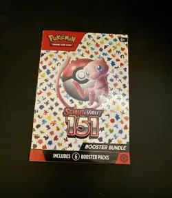 Pokemon TCG Scarlet & Violet 151 Booster Bundle 6 Packs, Factory-Sealed - Image 1