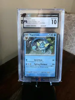 Vaporeon Pokemon (2025) Black Star Promos - 168 Prismatic Evolutions Poster Coll - Image 1