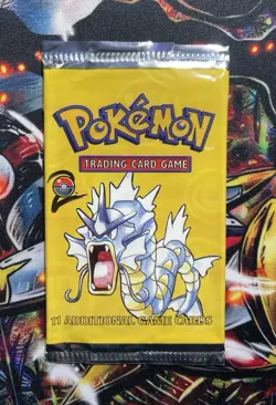 Pokemon Base Set 2 Empty Pack Art Lot Display Short Crimp - Gyarados - Image 1