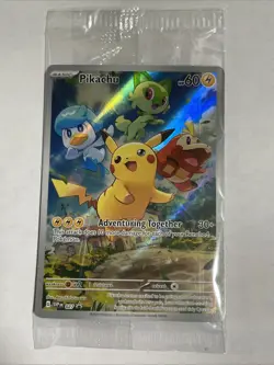 Pokemon TCG Pikachu SVP 027 Paldea Evolved Black Star Promo New Sealed - Image 1