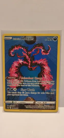 Galarian Moltres SWSH284 Black Star Promo Full Art Holo Pokemon TCG Near Mint - Image 1
