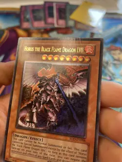 Yugioh! Horus the Black Flame Dragon LV8 Ultimate SOD-EN008 Unlim MP Misprint - Image 3