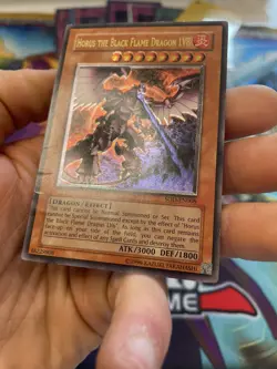 Yugioh! Horus the Black Flame Dragon LV8 Ultimate SOD-EN008 Unlim MP Misprint - Image 4