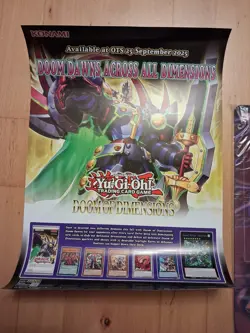 Yu-Gi-Oh TCG Doom of Dimensions Official Pre-Release Playmat New Sealed & poster - Image 4