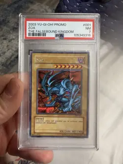 2003 Yu-Gi-Oh Zoa PSA NM 7 The Falsebound Kingdom TFK-001 #001 - Image 1