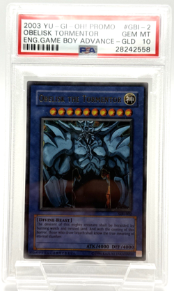 Obelisk the Tormentor 2003 YuGiOh! English GBA GBI-002 Vintage PSA 10 - Image 1