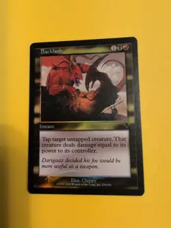 Backlash. Instant INVASION. FOIL MTG Card. Shooting star - Image 1