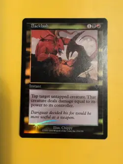 Backlash. Instant INVASION. FOIL MTG Card. Shooting star - Image 2