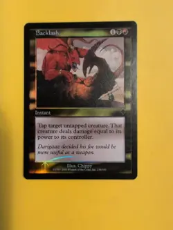 Backlash. Instant INVASION. FOIL MTG Card. Shooting star - Image 5