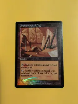Archaeological dig Land INVASION. FOIL MTG Card. Shooting star - Image 1