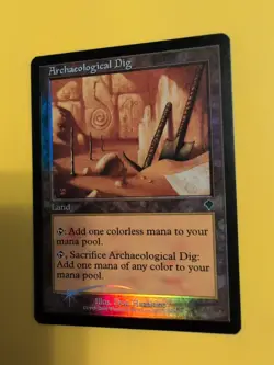 Archaeological dig Land INVASION. FOIL MTG Card. Shooting star - Image 2