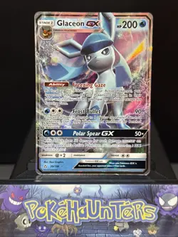 Pokemon Card Glaceon GX 39/156 Half Art Holo Rare Ultra Prism Played - Image 1