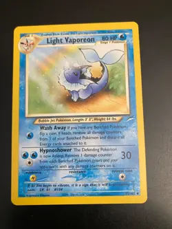 Lot of *2* Neo Destiny Key Cards: LIght Jolteon/#48 + Light Vaperon/#52 (NM-) - Image 3