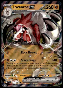 Lycanroc ex 117/193 JUMBO OVERSIZED Black Star Promo Pokemon Card - Image 1
