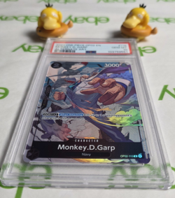 PSA 10 Monkey D Garp OP02 115 Alt Art One Piece Card Game Paramount War English - Image 2